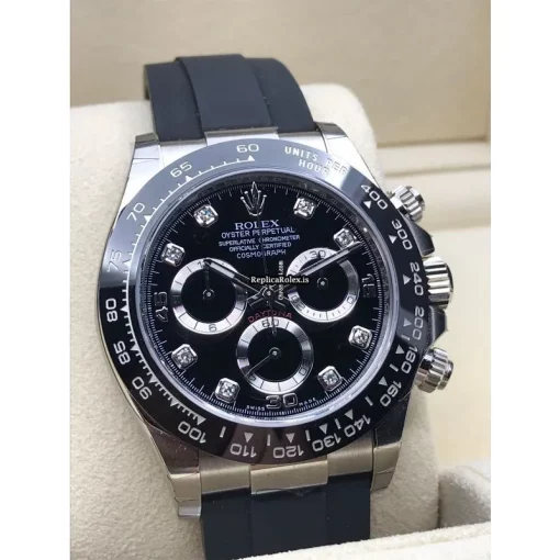 Lovely Replica Rolex Daytona 116519ln Caliber 4130 Automatic Movement 40mm White Gold Case Mens/unisex Watch - Image 5