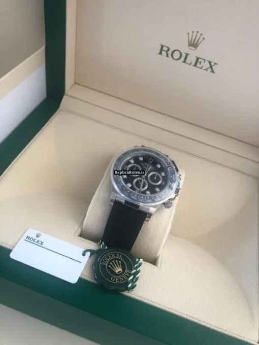 Lovely Replica Rolex Daytona 116519ln Caliber 4130 Automatic Movement 40mm White Gold Case Mens/unisex Watch - Image 7