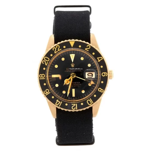 Inexpensive Fake Rolex Gmt-master 1675 Caliber 1575 Automatic Movement 40mm Yellow Gold Case Mens/unisex Watch - Image 16