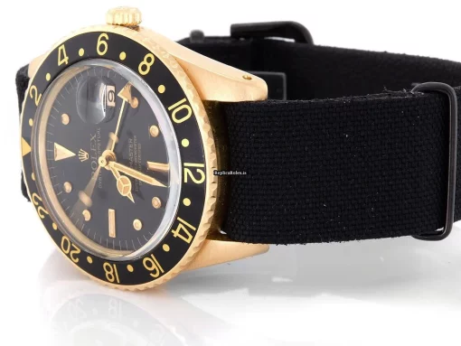 Inexpensive Fake Rolex Gmt-master 1675 Caliber 1575 Automatic Movement 40mm Yellow Gold Case Mens/unisex Watch - Image 8