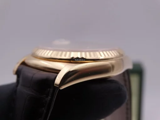 Incredible Fake Rolex Day-date 36 118138 Caliber 3155 Automatic Movement 36mm Yellow Gold Case Mens/unisex Watch - Image 10
