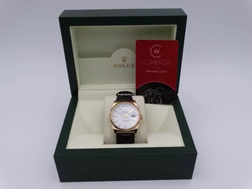 Incredible Fake Rolex Day-date 36 118138 Caliber 3155 Automatic Movement 36mm Yellow Gold Case Mens/unisex Watch - Image 15