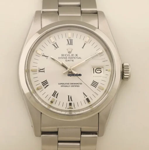 Lovely Replica Rolex Oyster Perpetual Date 1500 Caliber 1570 Automatic Movement 34mm Steel Case Mens/unisex Watch - Image 3