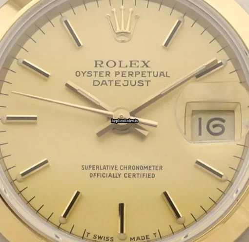 Suitable Replica Rolex Oyster Perpetual Lady Date 69163 Caliber 2135 Automatic Movement 26mm Gold/steel Case Womens Watch - Image 2