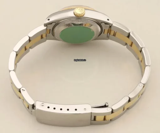 Suitable Replica Rolex Oyster Perpetual Lady Date 69163 Caliber 2135 Automatic Movement 26mm Gold/steel Case Womens Watch - Image 5