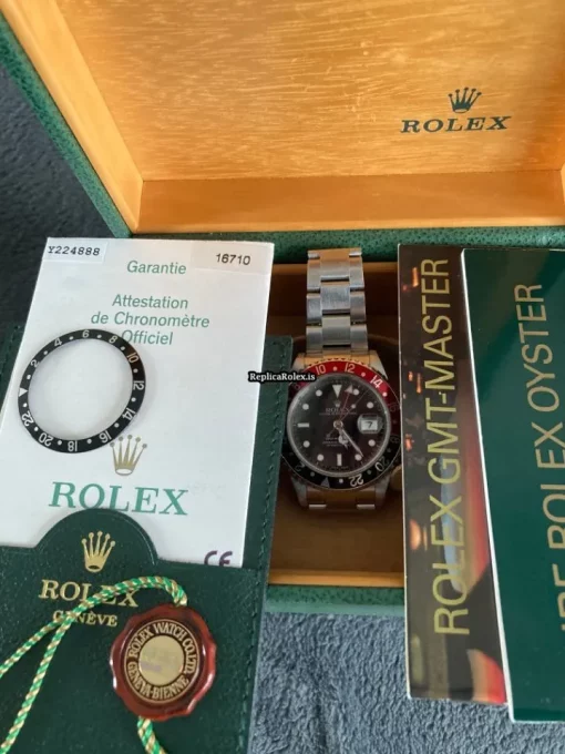 Wholesale Knockoff Rolex Gmt-master II 16710 Caliber 3185 Automatic Movement 40mm Steel Case Mens/unisex Watch - Image 3