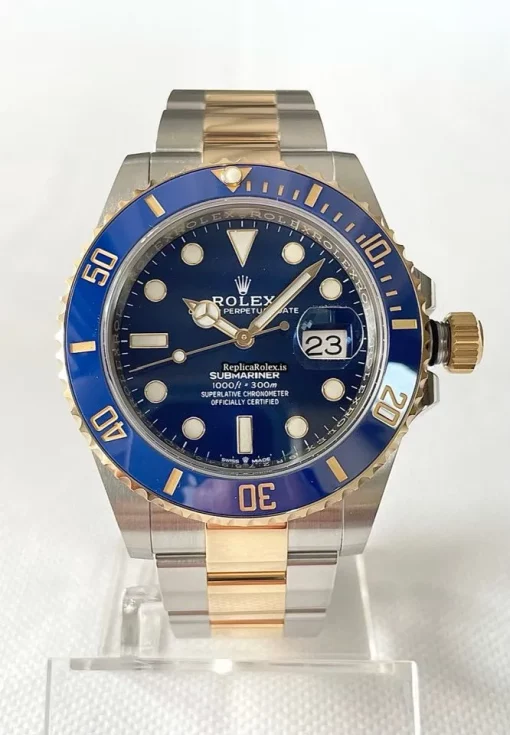 Fantastic Replica Rolex Submariner Date 126613lb Caliber 3235 Automatic Movement 41mm Gold/steel Case Mens/unisex Watch - Image 2
