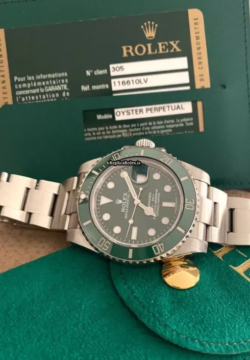 Ideal Clone Rolex Submariner Date 116610lv Caliber 3135 Automatic Movement 40mm Steel Case Mens/unisex Watch - Image 3