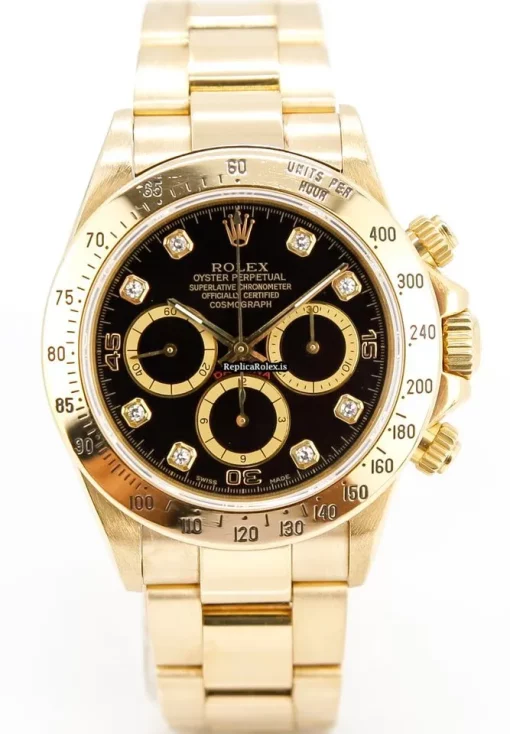 1:1 Fakes Rolex Daytona 16528 Caliber 4030 Automatic Movement 40mm Yellow Gold Case Mens/unisex Watch - Image 2