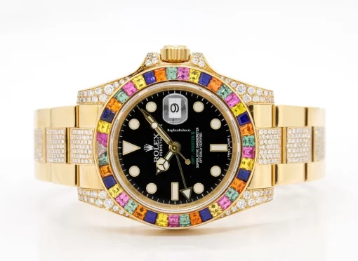 Special Replica Rolex Gmt-master II 116718ln Caliber 3186 Automatic Movement 40mm Yellow Gold Case Mens/unisex Watch - Image 3