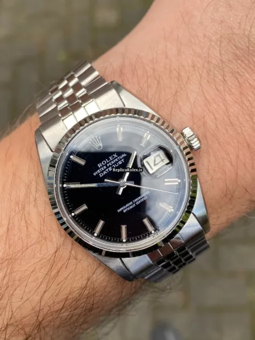 Pleasing Fake Rolex Datejust 1601 Caliber 1570 Automatic Movement 36mm Steel Case Mens/unisex Watch - Image 3