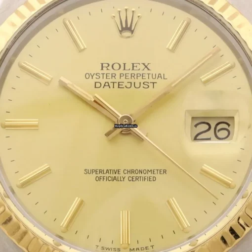 Terrific Copy Rolex Datejust 16013 Caliber 3035 Automatic Movement 36mm Gold/steel Case Mens/unisex Watch - Image 2