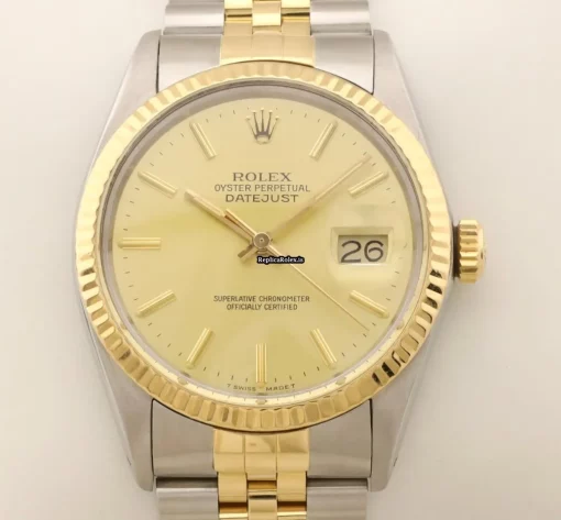 Terrific Copy Rolex Datejust 16013 Caliber 3035 Automatic Movement 36mm Gold/steel Case Mens/unisex Watch - Image 3