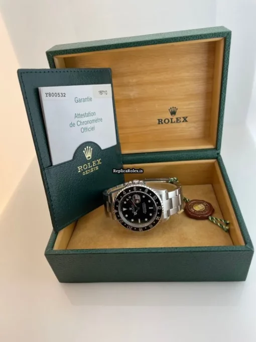 Fabulous Knockoff Rolex Gmt-master II 16710 Caliber 3185 Automatic Movement 40mm Steel Case Mens/unisex Watch - Image 16