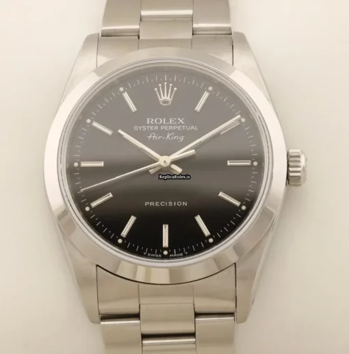 Fantastic Replica Rolex Air King Precision 14000 Caliber 3000 Automatic Movement 34mm Steel Case Mens/unisex Watch - Image 2