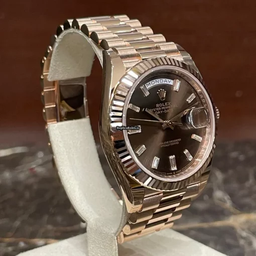 Top Replica Rolex Day-date 40 228235 Caliber 3255 Automatic Movement 40mm Rose Gold Case Mens/unisex Watch - Image 2