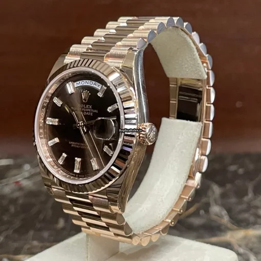 Top Replica Rolex Day-date 40 228235 Caliber 3255 Automatic Movement 40mm Rose Gold Case Mens/unisex Watch - Image 3