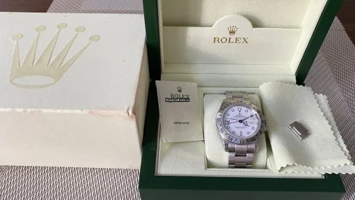 Nice Replica Rolex Explorer II 16570 Caliber 3185 Automatic Movement 40mm Steel Case Mens/unisex Watch - Image 4