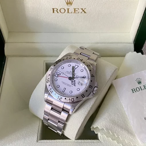 Nice Replica Rolex Explorer II 16570 Caliber 3185 Automatic Movement 40mm Steel Case Mens/unisex Watch - Image 5