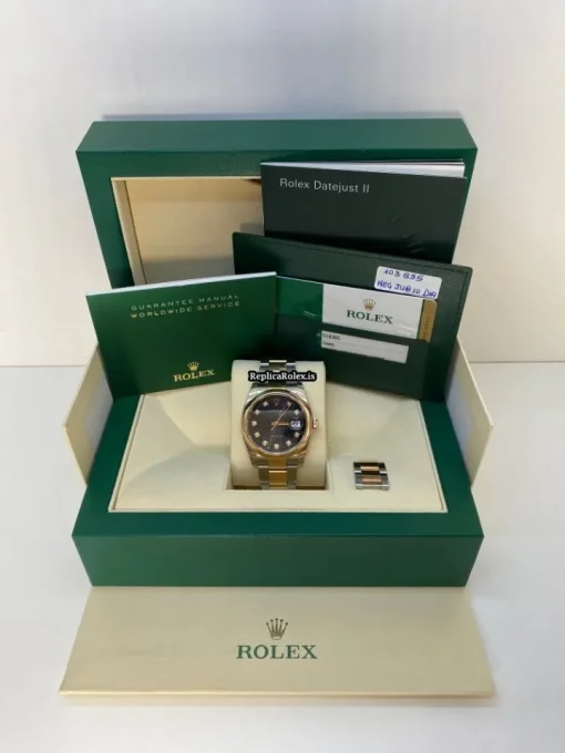 Incredible Replica Rolex Datejust 116201 Automatic Movement 36mm Gold/steel Case Mens/unisex Watch - Image 3