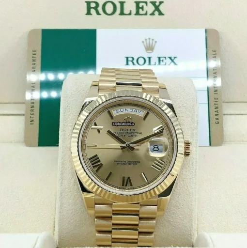 Design Replicas Rolex Day-date 40 228238 Caliber 3255 Automatic Movement 40mm Yellow Gold Case Mens/unisex Watch