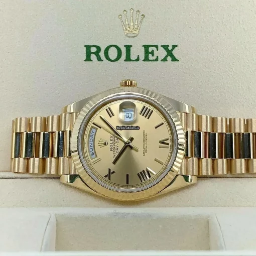 Design Replicas Rolex Day-date 40 228238 Caliber 3255 Automatic Movement 40mm Yellow Gold Case Mens/unisex Watch - Image 3