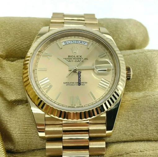 Design Replicas Rolex Day-date 40 228238 Caliber 3255 Automatic Movement 40mm Yellow Gold Case Mens/unisex Watch - Image 8