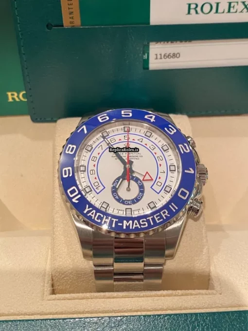 Great Fakes Rolex Yacht-master II 116680 Caliber 4161 Automatic Movement 44mm Steel Case Mens/unisex Watch