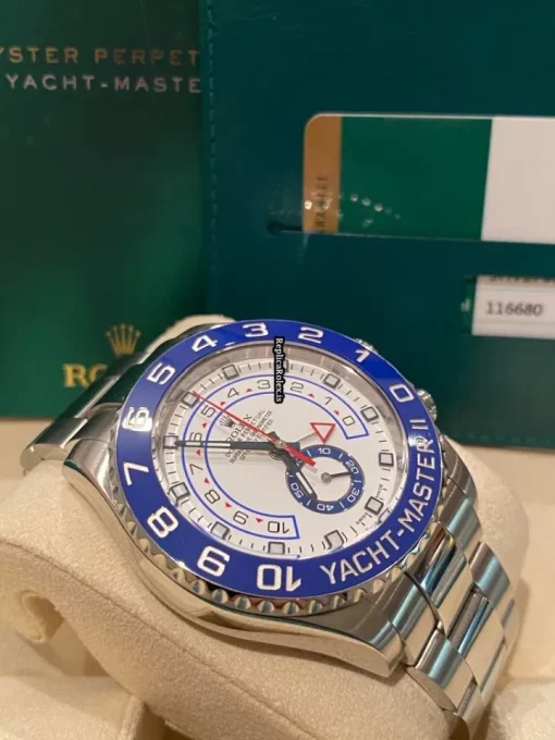 Great Fakes Rolex Yacht-master II 116680 Caliber 4161 Automatic Movement 44mm Steel Case Mens/unisex Watch - Image 3