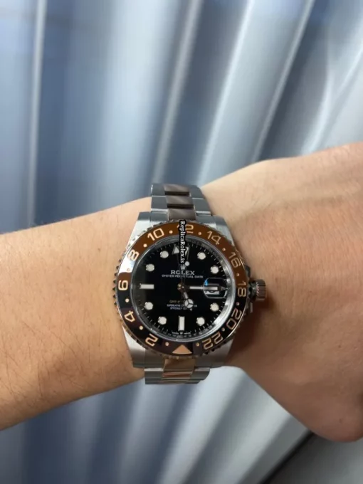 Nice Replica Rolex Gmt-master II 126711chnr Caliber 3285 Automatic Movement 40mm Gold/steel Case Mens/unisex Watch - Image 10