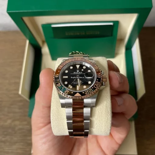 Nice Replica Rolex Gmt-master II 126711chnr Caliber 3285 Automatic Movement 40mm Gold/steel Case Mens/unisex Watch - Image 2