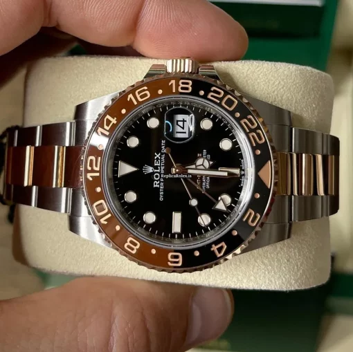 Nice Replica Rolex Gmt-master II 126711chnr Caliber 3285 Automatic Movement 40mm Gold/steel Case Mens/unisex Watch - Image 3