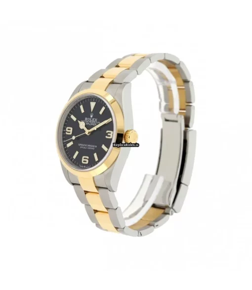 Suitable Copies Rolex Explorer 124273 Automatic Movement 36mm Gold/steel Case Mens/unisex Watch - Image 3