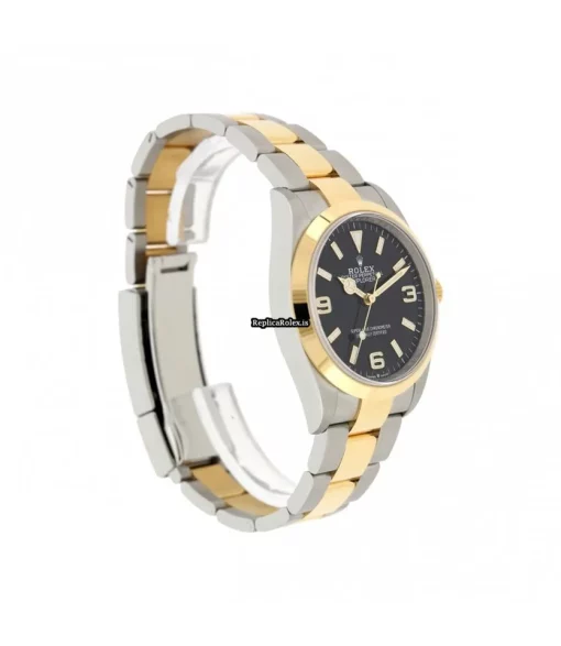Suitable Copies Rolex Explorer 124273 Automatic Movement 36mm Gold/steel Case Mens/unisex Watch - Image 4