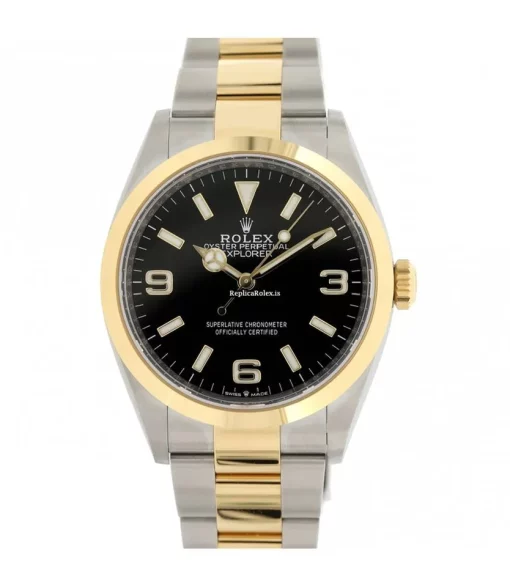 Suitable Copies Rolex Explorer 124273 Automatic Movement 36mm Gold/steel Case Mens/unisex Watch - Image 6
