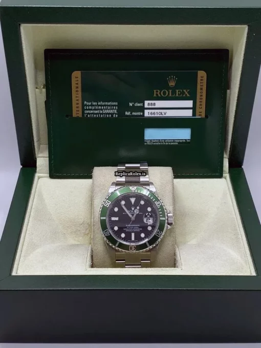 Excellent Replica Rolex Submariner Date 16610lv Caliber 3135 Automatic Movement 40mm Steel Case Mens/unisex Watch - Image 7