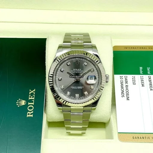 Fantastic Clone Rolex Datejust II 116334 Caliber 3136 Automatic Movement 41mm Steel Case Mens/unisex Watch