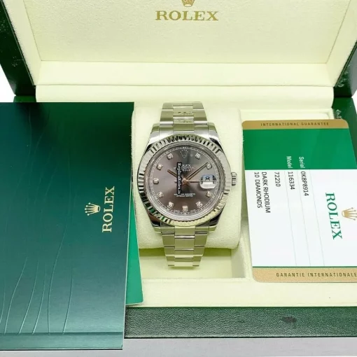 Fantastic Clone Rolex Datejust II 116334 Caliber 3136 Automatic Movement 41mm Steel Case Mens/unisex Watch - Image 2