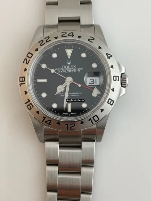 Terrific Fakes Rolex Explorer II 16570 Caliber 3185 Automatic Movement 40mm Steel Case Mens/unisex Watch - Image 2