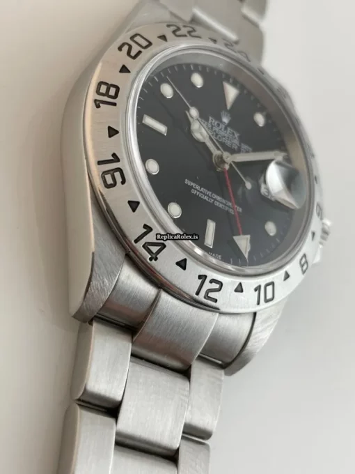 Terrific Fakes Rolex Explorer II 16570 Caliber 3185 Automatic Movement 40mm Steel Case Mens/unisex Watch - Image 9