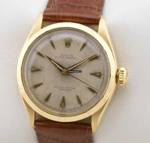 Trustworthy Clone Rolex Bubble Back 6285 Bubbleback Automatic Movement 34mm Yellow Gold Case Mens/unisex Watch