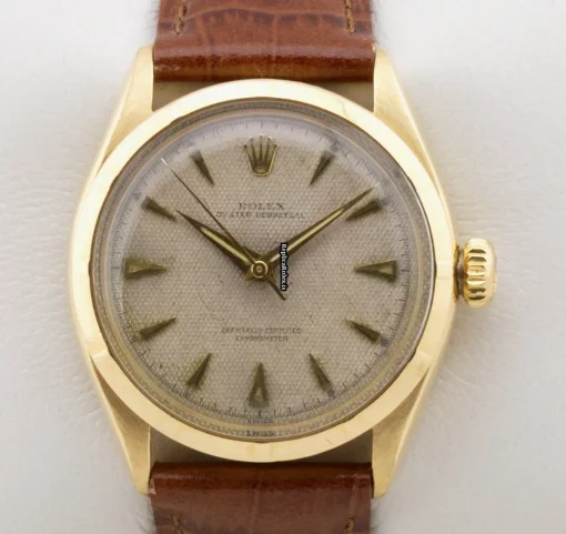 Trustworthy Clone Rolex Bubble Back 6285 Bubbleback Automatic Movement 34mm Yellow Gold Case Mens/unisex Watch - Image 3