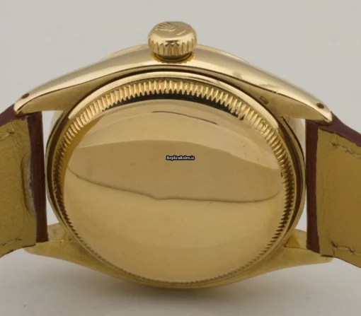 Trustworthy Clone Rolex Bubble Back 6285 Bubbleback Automatic Movement 34mm Yellow Gold Case Mens/unisex Watch - Image 4