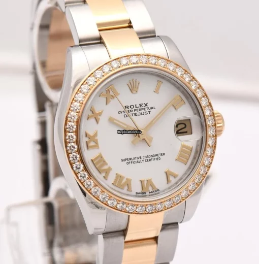 Recommend Fake Rolex Lady-datejust 178383 Caliber 2235 Automatic Movement 31mm Gold/steel Case Womens Watch - Image 6