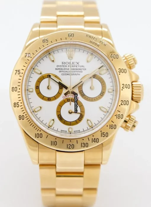 Best Replica Rolex Daytona 116528 Caliber 4130 Automatic Movement 40mm Yellow Gold Case Mens/unisex Watch - Image 2