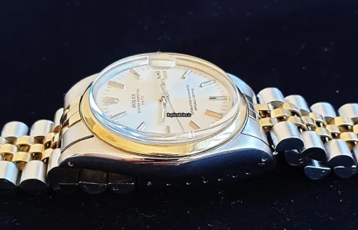 Inexpensive Replica Rolex Oyster Perpetual Date 1500 Caliber 1575 Automatic Movement 34mm Gold/steel Case Mens/unisex Watch - Image 13