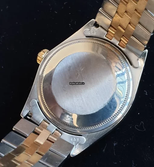Inexpensive Replica Rolex Oyster Perpetual Date 1500 Caliber 1575 Automatic Movement 34mm Gold/steel Case Mens/unisex Watch - Image 16