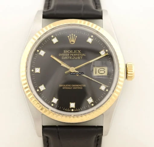 Fantastic Replica Rolex Datejust 16013 Caliber 3035 Automatic Movement 36mm Gold/steel Case Mens/unisex Watch - Image 3