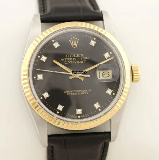Fantastic Replica Rolex Datejust 16013 Caliber 3035 Automatic Movement 36mm Gold/steel Case Mens/unisex Watch - Image 4