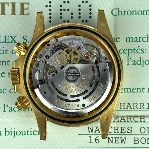 Appealing Replica Rolex Daytona 16528 Caliber 4030 Automatic Movement 40mm Yellow Gold Case Mens/unisex Watch - Image 14